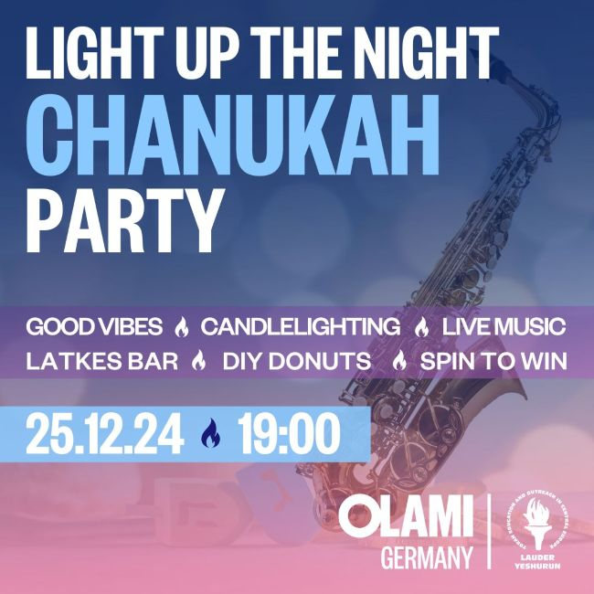 Light Up the Night at the Olami Chanukah Party!