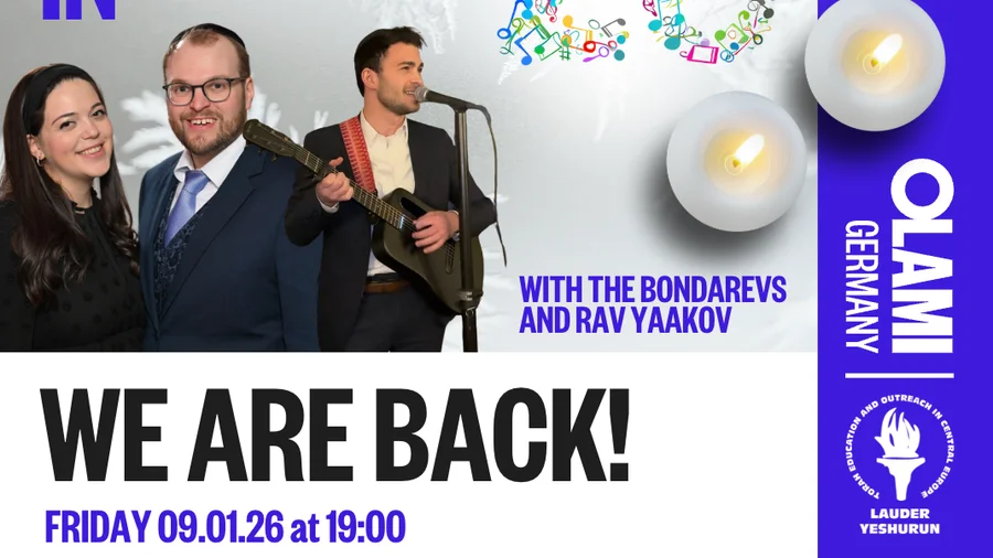 WE ARE BACK KABBALAT SHABBAT 🎉