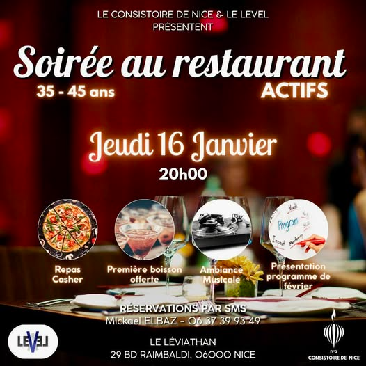 Soiree au restaurant