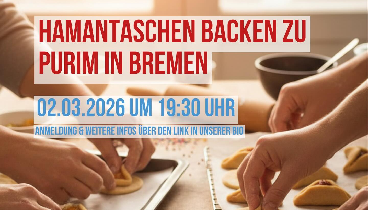 Gemeinsam Purim feiern und Hamantaschen backen in Bremen