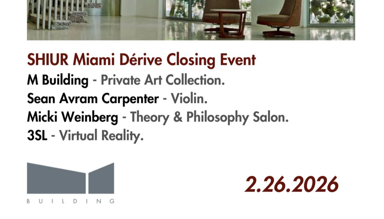 SHIUR Miami Dérive Closing Event
