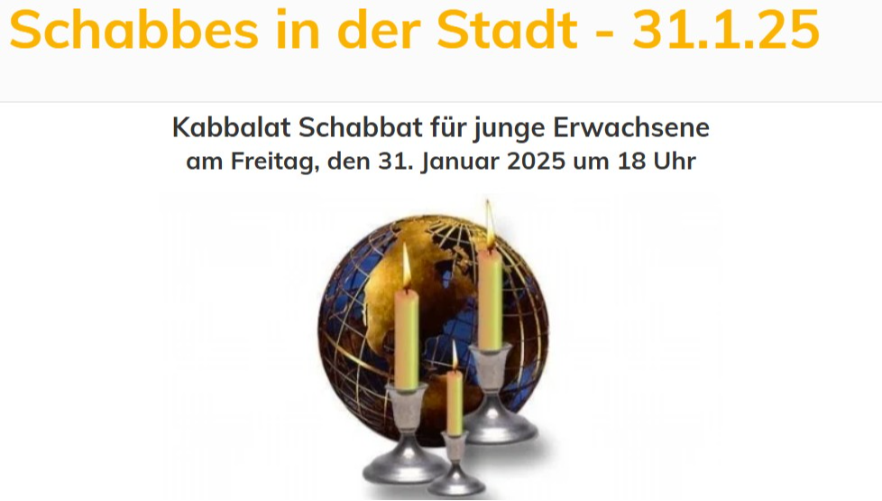 Schabbes in der Stadt - 31.1.25