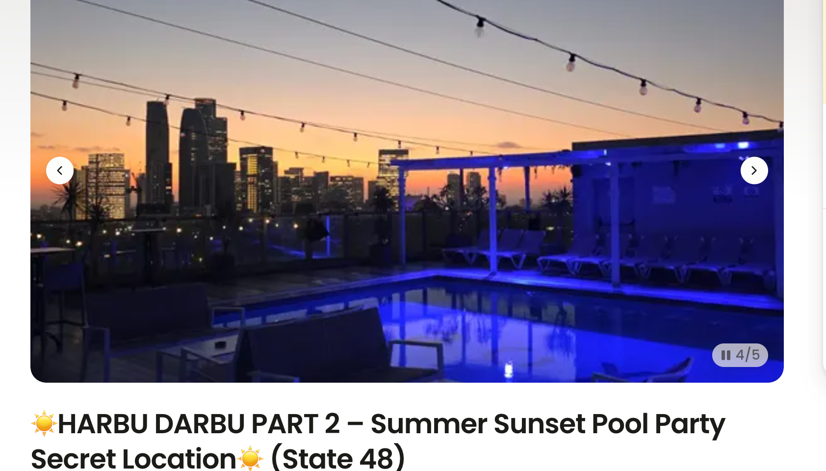 ☀️HARBU DARBU PART 2 – Summer Sunset Pool Party Secret Location☀️ (State 48)