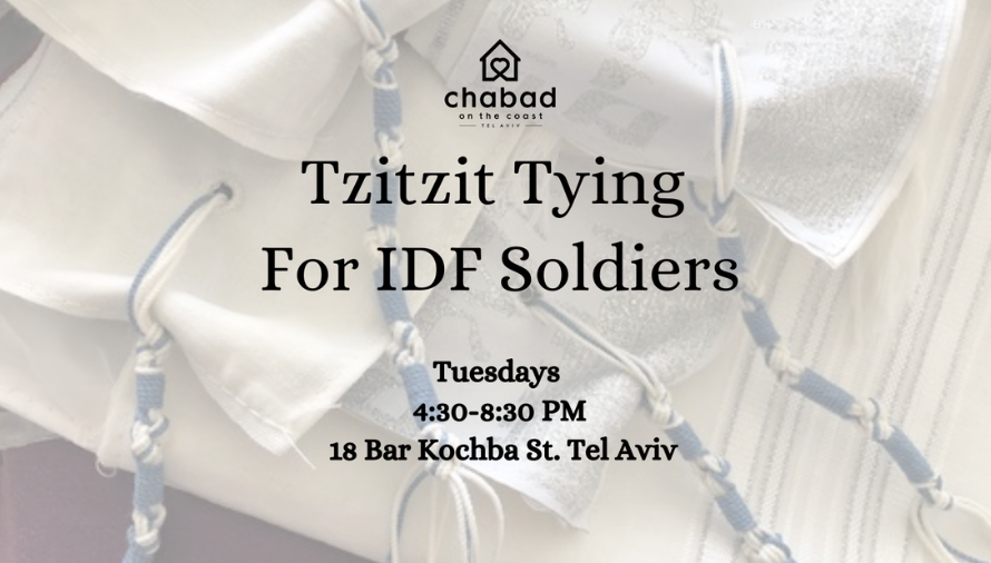 Tzitzit Trying for IDF Soilders