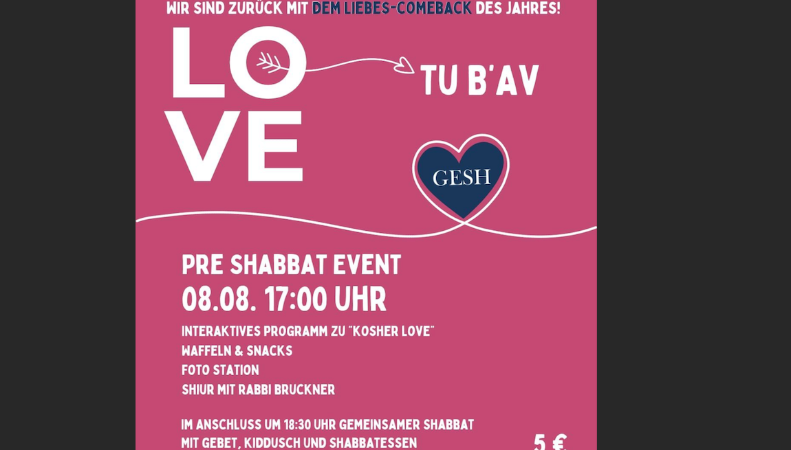 Tu b'Av is back in Bochum!