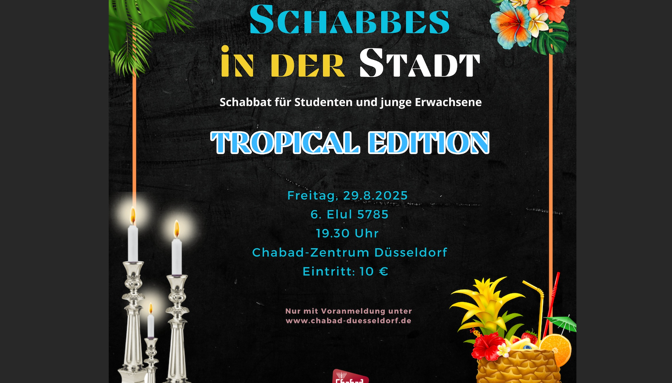 Shabbes in Der Stadt Tropical Edition