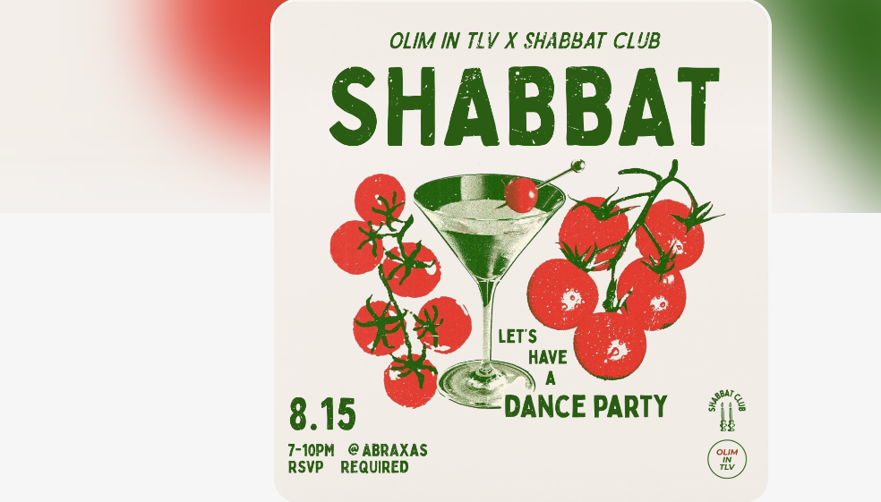 OLIM in TLV X Shabbat Club Shabbat