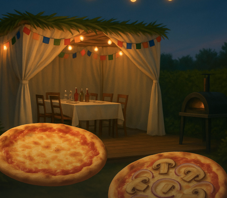 Pizza in a hut