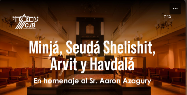 Homenaje al Sr. Aaron Azagury