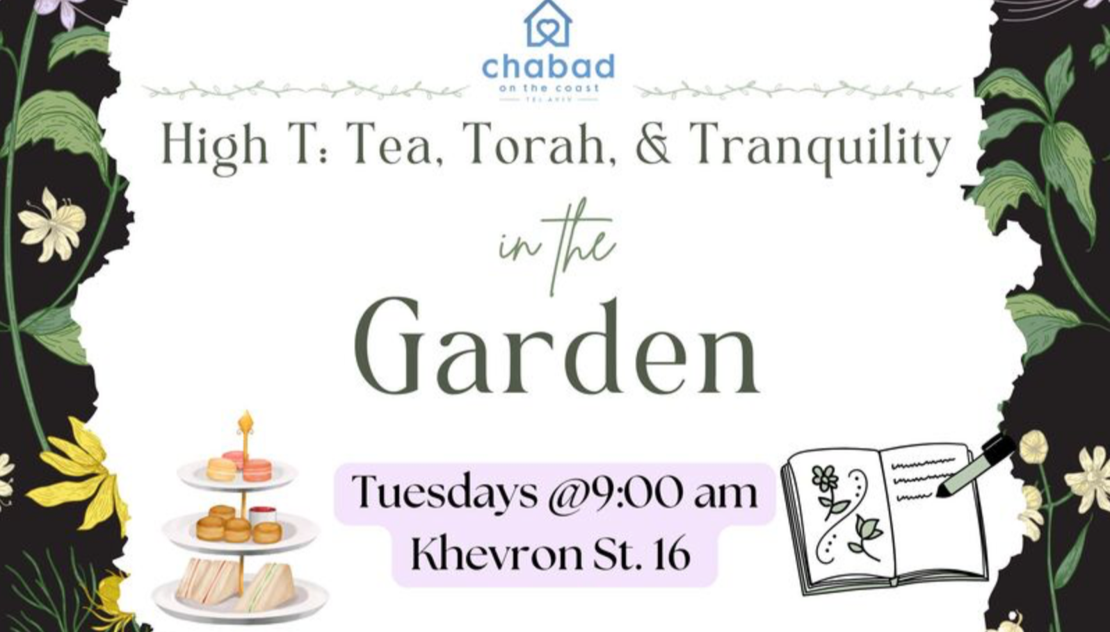 High Tea & Torah in the Garden
