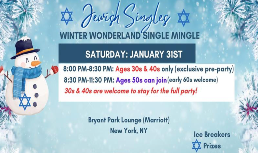 Jewish Singles - Winter Wonderland Single Mingle