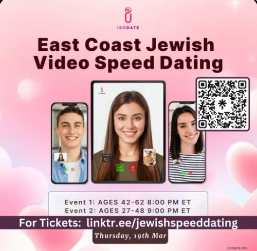 East Coast Jewish Virtual Speed Dating