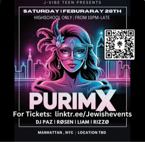 Purim X Party (Highschool Ages)