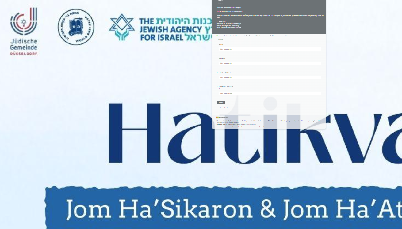 Jom Ha'Sikaron und Jom Ha’Atzmaut 2026