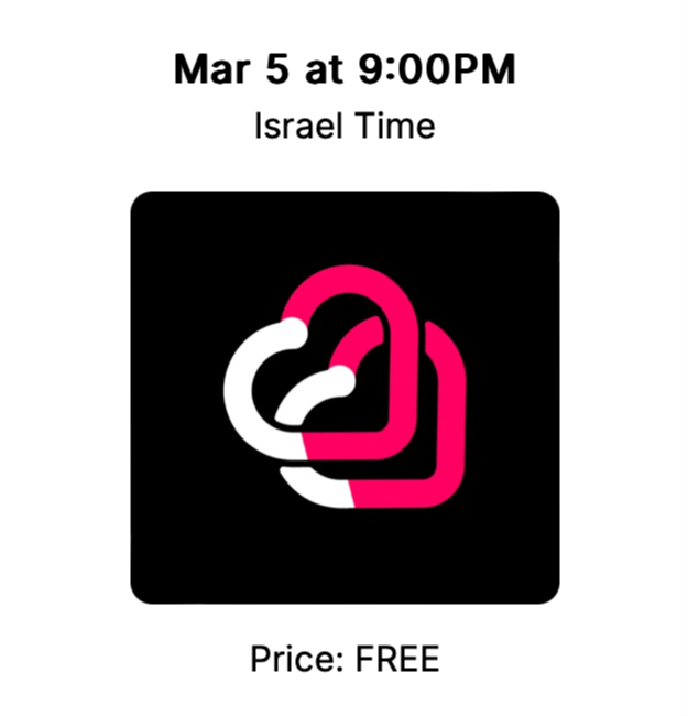 CoronaCrush Virtual Speed Dating Event - ISRAEL