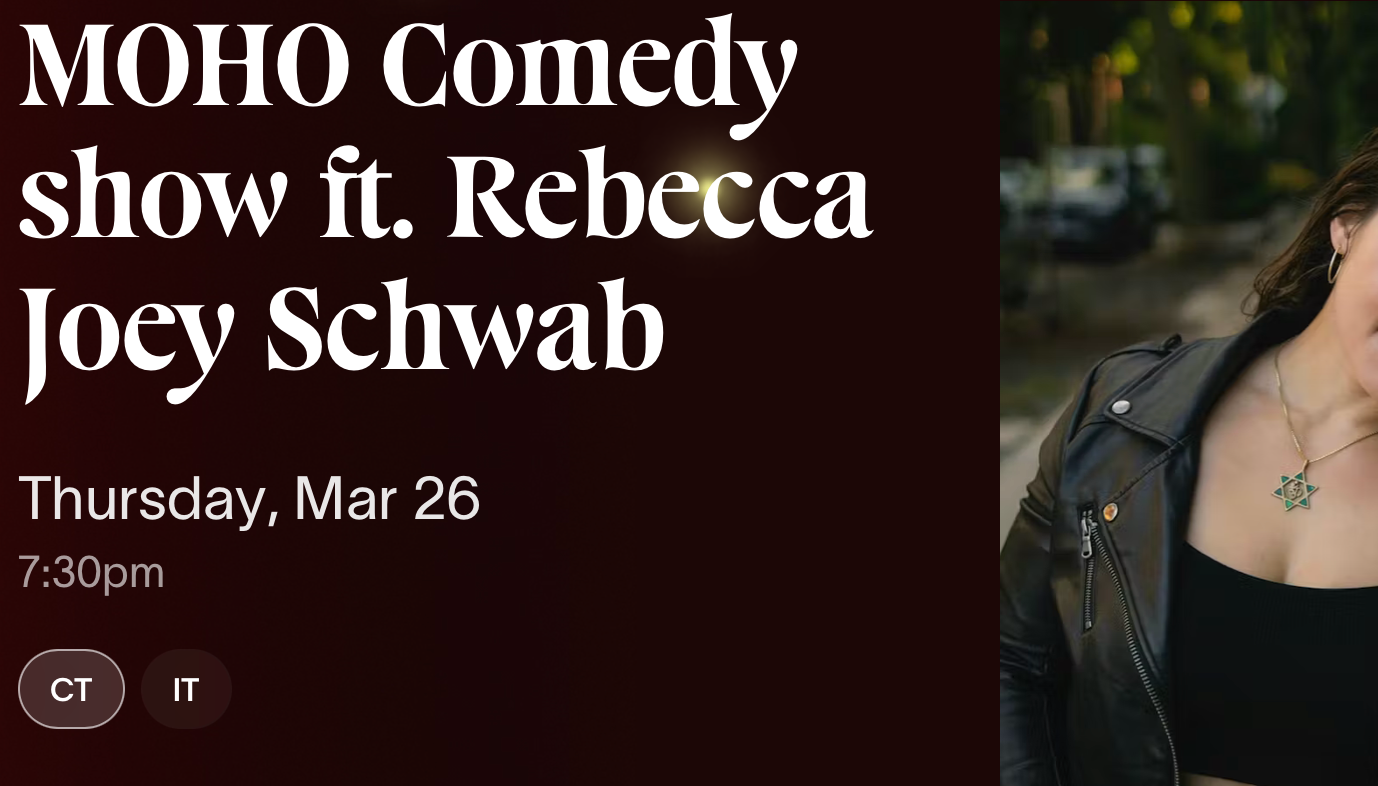 MOHO Comedy show ft. Rebecca Joey Schwab - Chicago