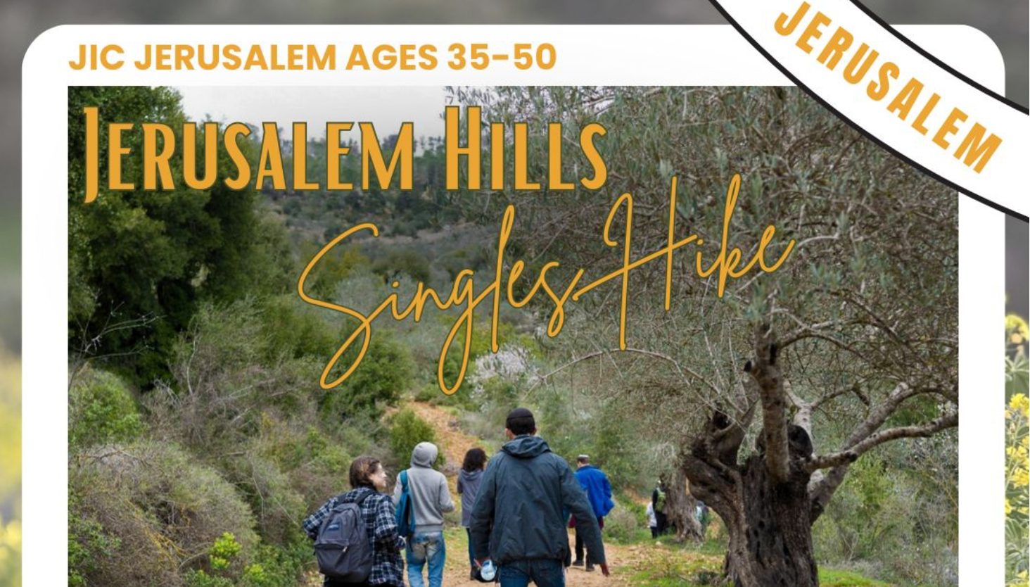 Jerusalem Hills Singles Hike