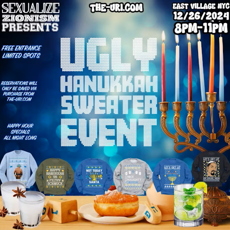 UGLY HANNUKAH SWEATER EVENT EAST VILLAGE NYC