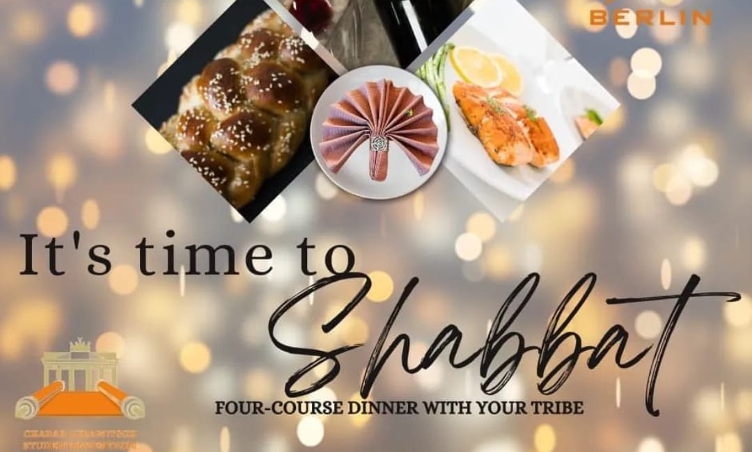 Friday night Shabbat dinner at 7:30 24.01