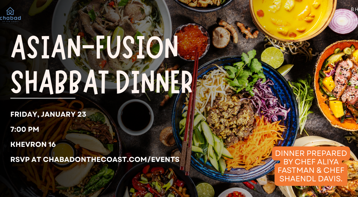Asian- Fusion Community Shabbat Dinner