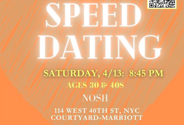 In Person Jewish Speed Dating 30s 40s