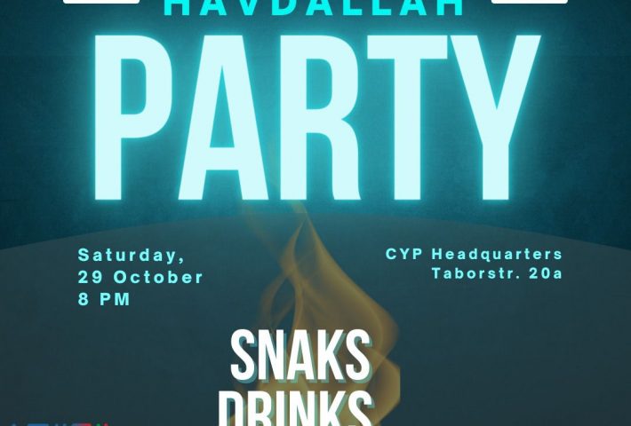 Havdallah Party in Vienna with CYP and Jewnovation
