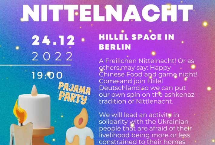 Nittelnacht at Hillel DEUTSCHLAND |  24th of December 2022
