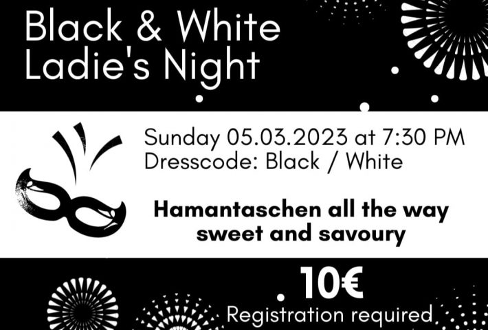 Black and White Ladies night: Pre Purim Fun!