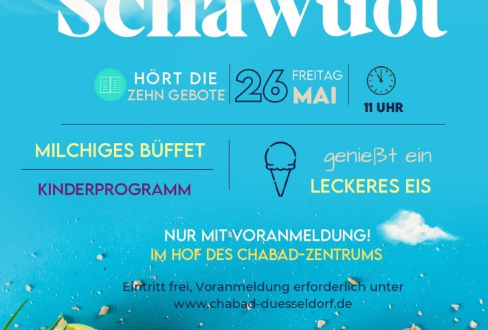 Schawuot mit Chabbad Dusseldorf