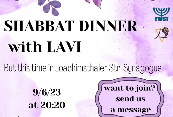 Shabbat dinner with LAVI🥳 but this time in Joachimstaler synagogue