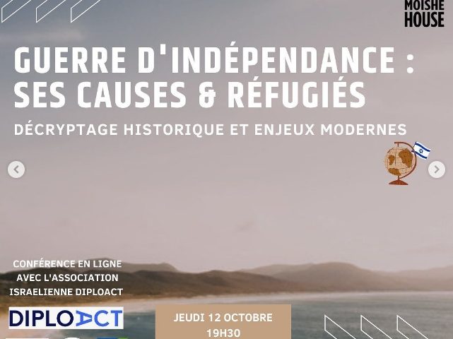 Conférence MH x Diploact – Guerre d’indépendance : ses causes & ses réfugiés