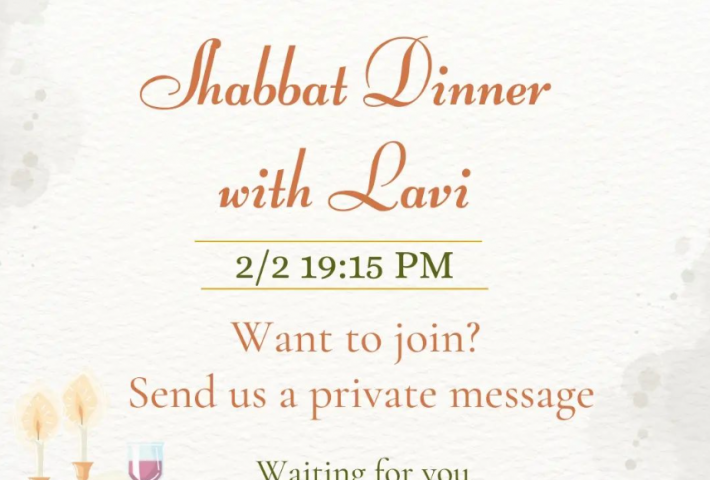 Shabbat Dinner with Lavi