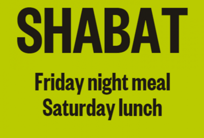 SHABAT DINNER & LUNCH