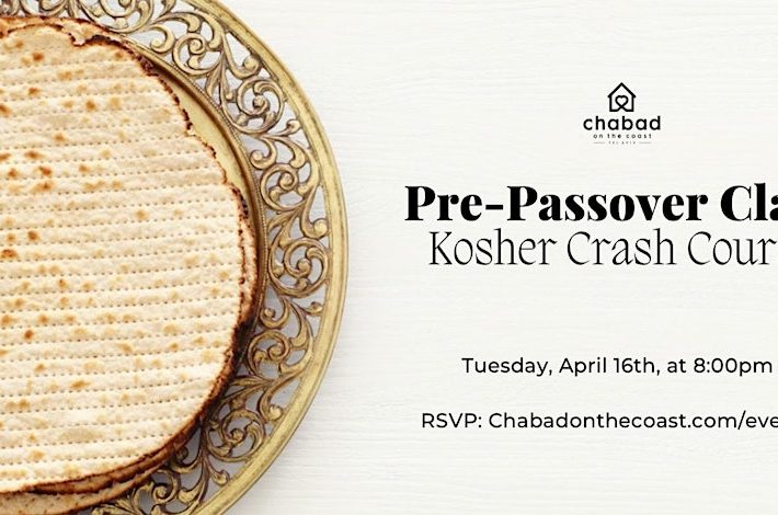 Pre-Passover Class: Kosher Crash Course